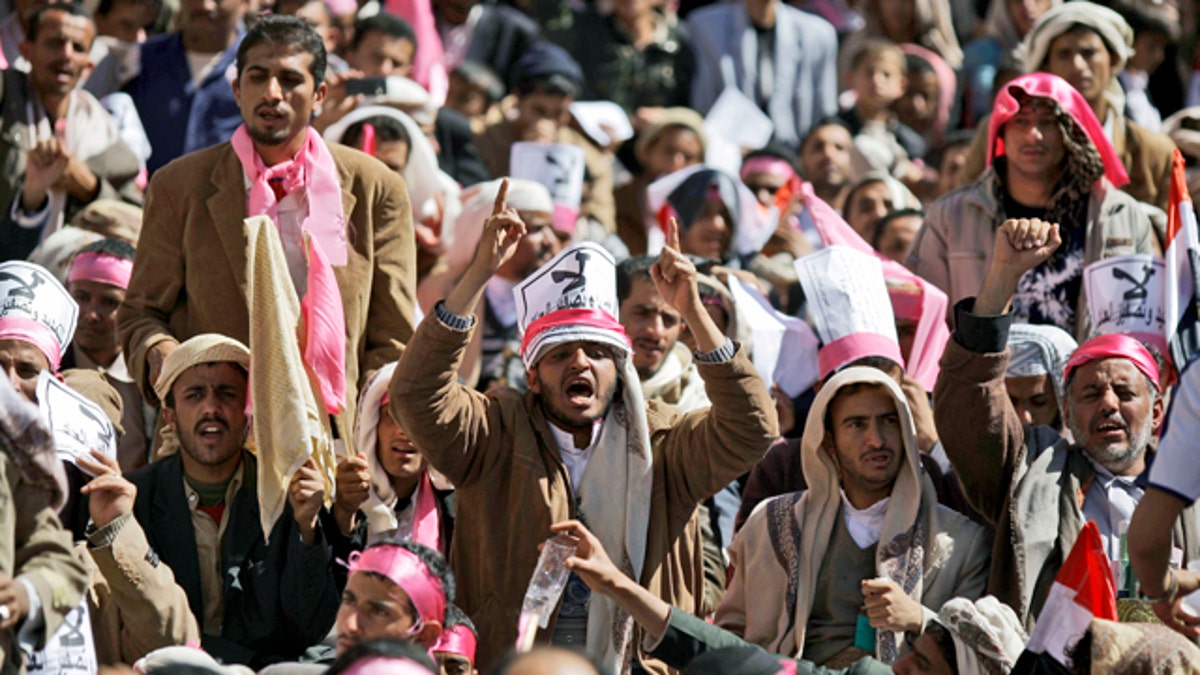 Mideast Yemen Protest