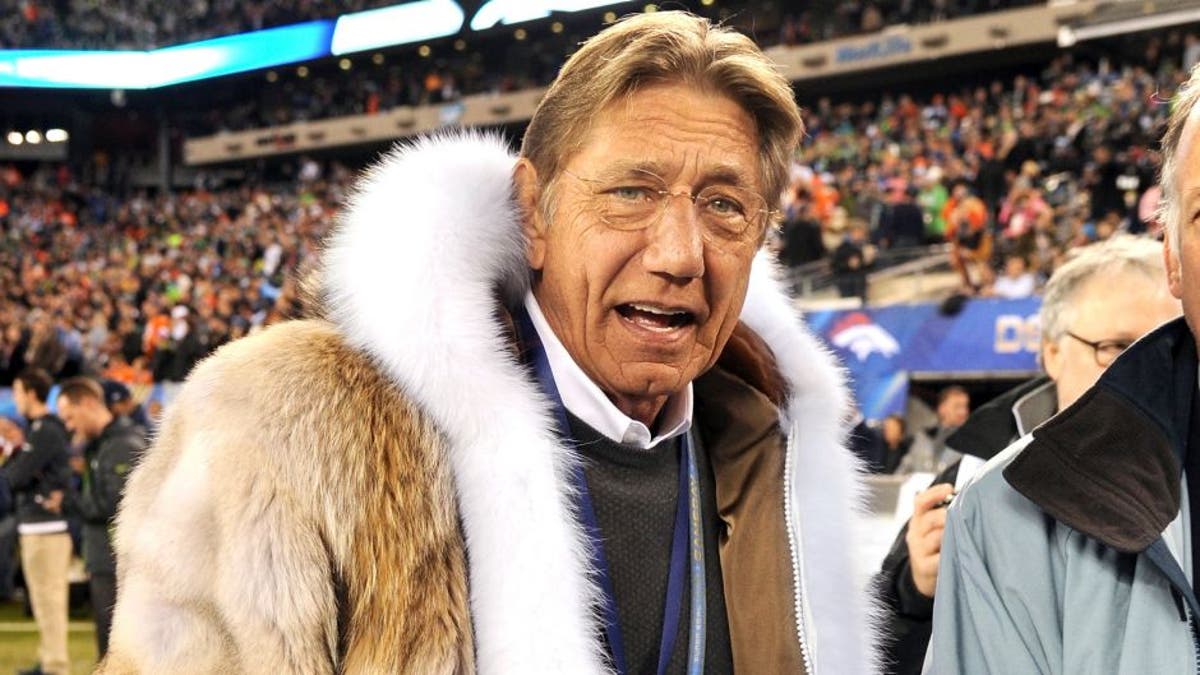 EAST RUTHERFORD, NJ - FEBRUARY 02: Former NFL player Joe Namath attends the Pepsi Super Bowl XLVIII Pregame Show at MetLife Stadium on February 2, 2014 in East Rutherford, New Jersey. (Photo by Kevin Mazur/WireImage)