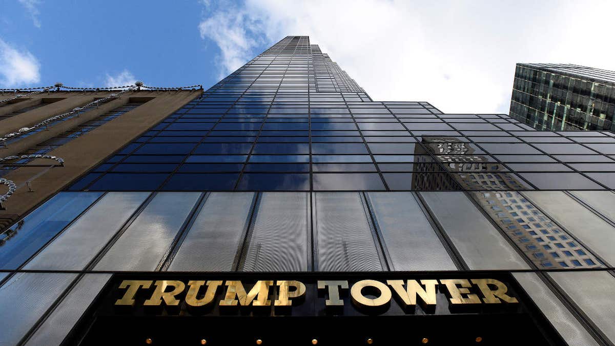 The outside of Trump Tower in New York City