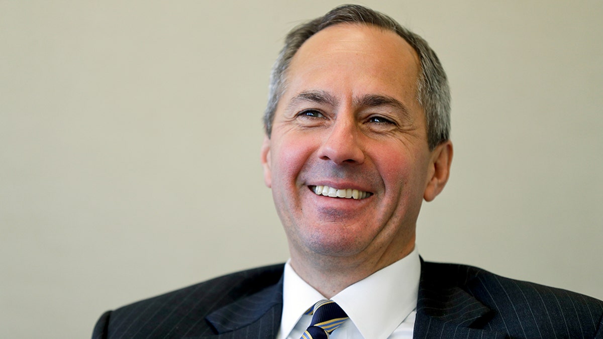 FILE - In this March 8, 2017, file photo, Judge Thomas Hardiman smiles during a meeting with The Associated Press in Philadelphia. Hardiman is one of four judges thought to be President Donald Trumpâs top contenders to fill a vacancy on the Supreme Court. (AP Photo/Matt Slocum, File)