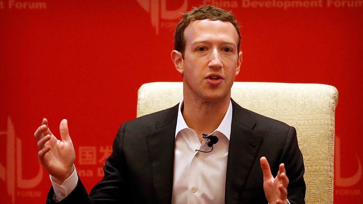 Facebook CEO Mark Zuckerberg speaks at a panel discussion held during the China Development Forum at the Diaoyutai State Guesthouse in Beijing in 2016.