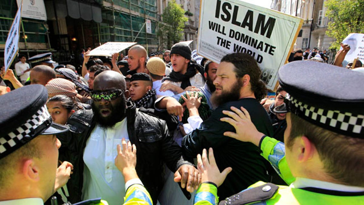 Britain Bin Laden Protest