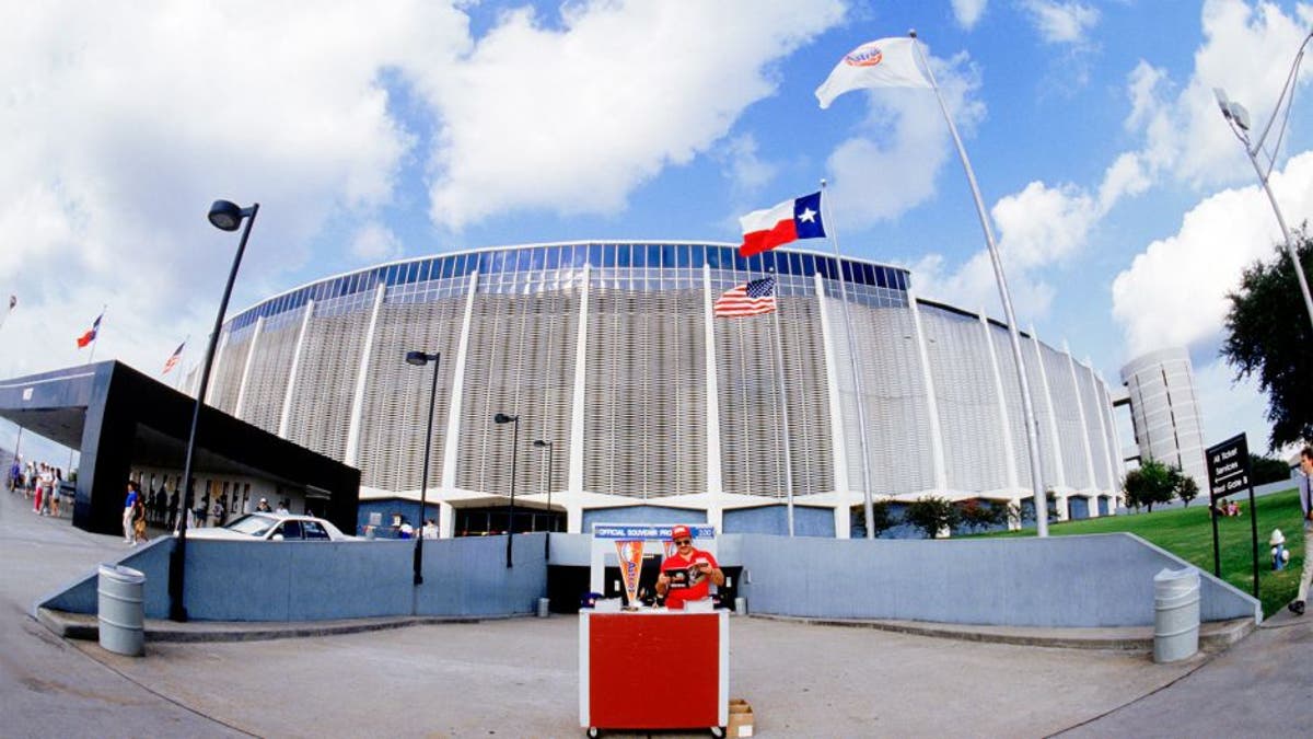 HOUSTON: A general view of the exterior of the Astrodome in Houston, Texas. The Astrodome was home to the Houston Astros from 1965 to 1999. (Photo by Rich Pilling/MLB Photos via Getty Images)