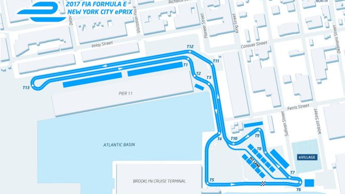 Formula E NYC track