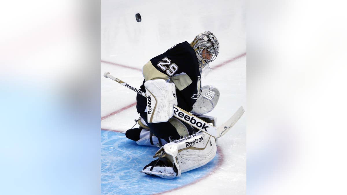 It's his net now, and Wild veteran Marc-Andre Fleury wants to play
