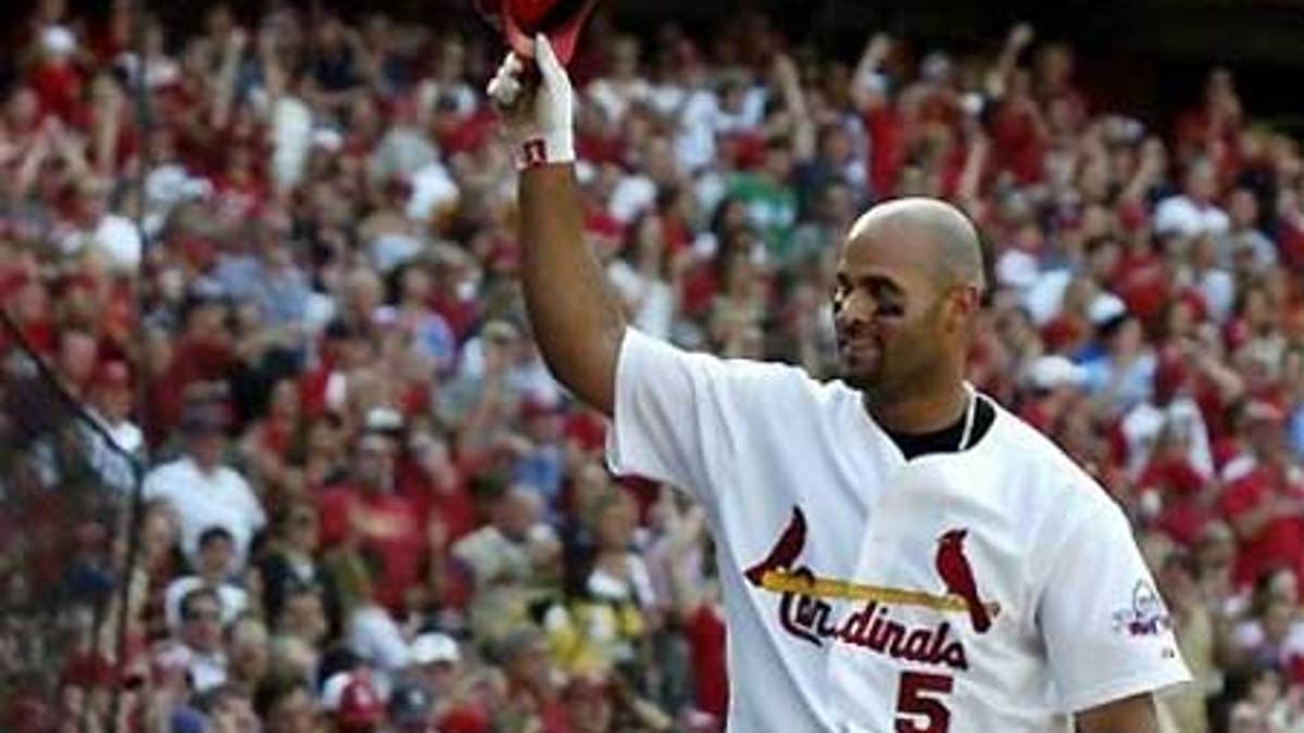 Future Hall of Famer Albert Pujols hit .328 with the Cardinals and won  three MVP awards. He has hit .257 with the Angels.