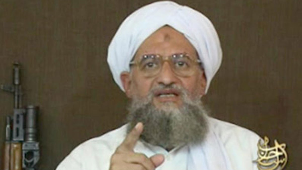 A video still of Ayman al-Zawahiri, the current leader of Al Qaeda.