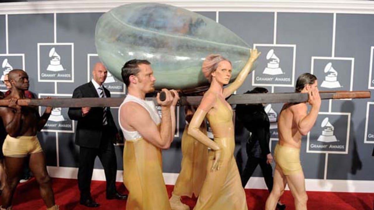 Lady Gaga says she spent 72 hours inside an egg pod in 2011.