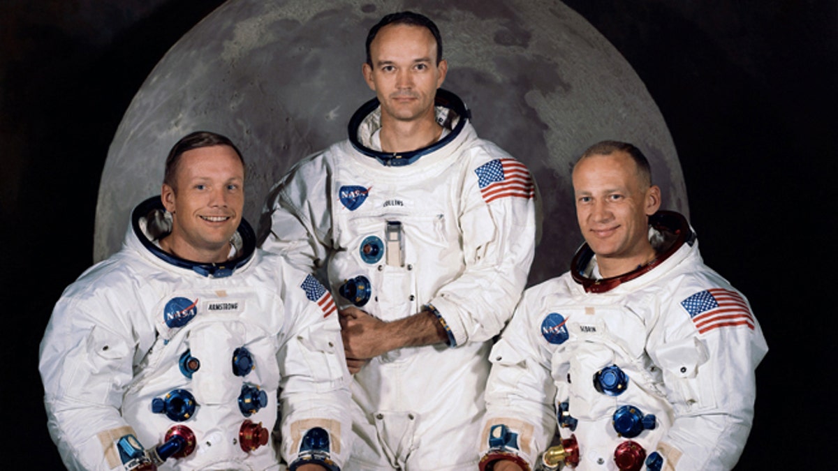 1. Neil Armstrong, Apollo 11, 1969: The crew of the Apollo 11 mission -- from left Neil Armstrong, Mission Commander, Michael Collins,  Lt. Col. USAF, and Edwin Eugene Aldrin, also known as Buzz Aldrin, USAF Lunar Module pilot. In all, 12 Americans walked on the moon from 1969 to 1972.