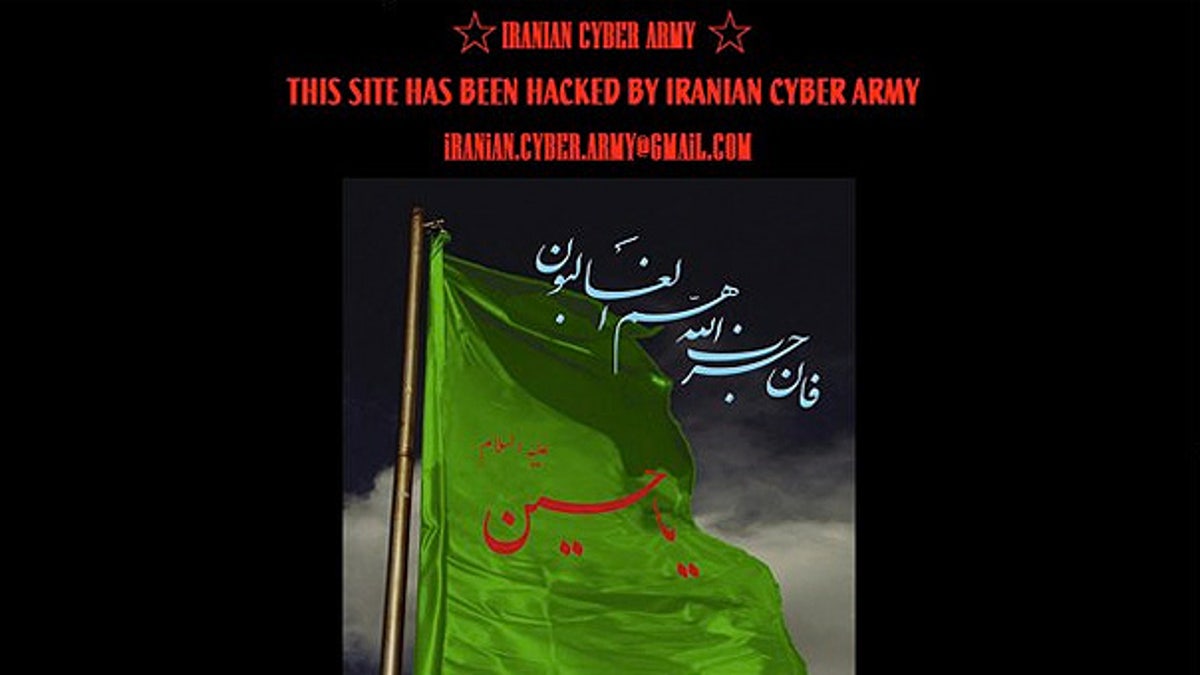 Dec. 18: A screenshot of Twitter.com shows the site defaced by a group calling itself the 'Iranian Cyber Army.'