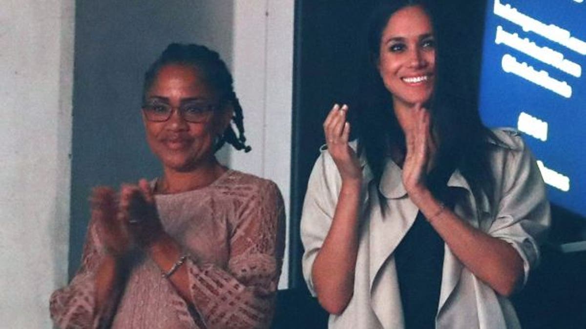 Meghan Markle with her mother