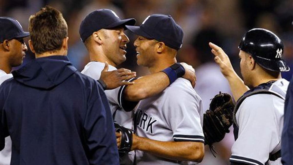 Mariano Rivera Celebrates Saves Milestone