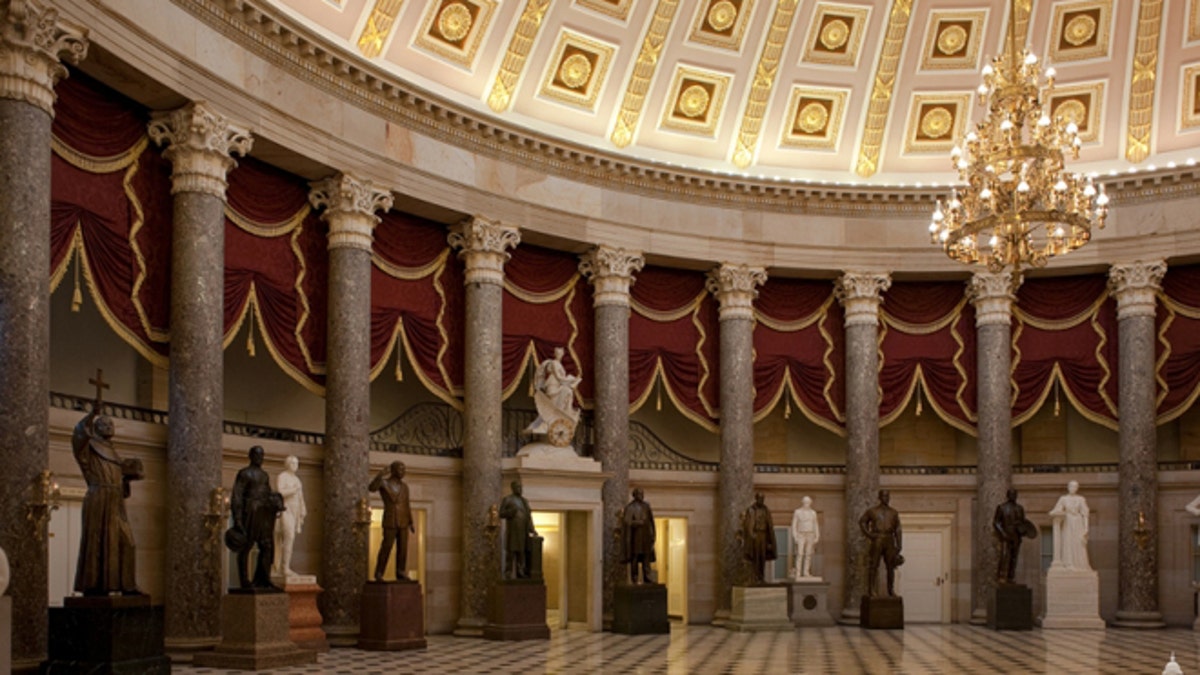 Statuary Hall in the Capitol Building.