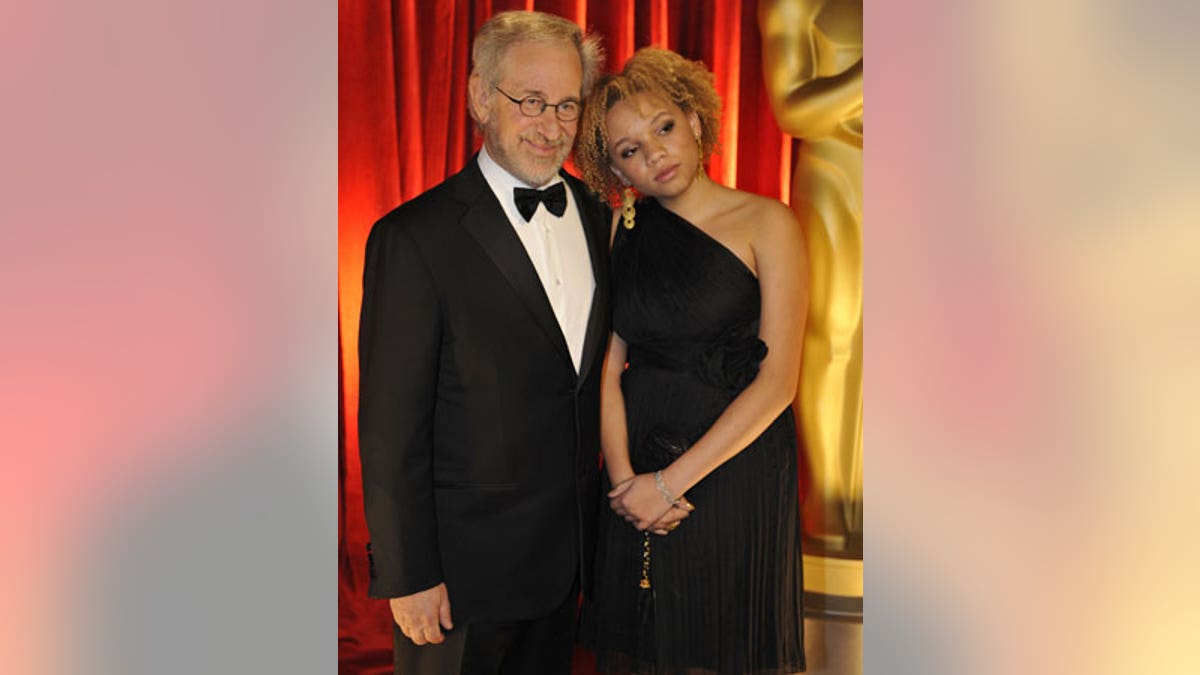 Steven Spielberg and daughter Mikaela at the 81st annual Academy Awards.