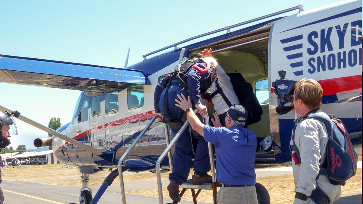 100 yr old skydive