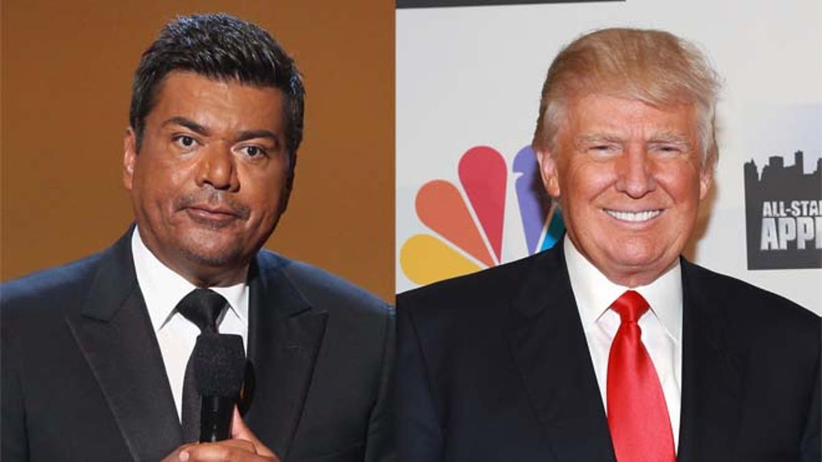 George Lopez (left) and Donald Trump. (Photos: Getty Images)