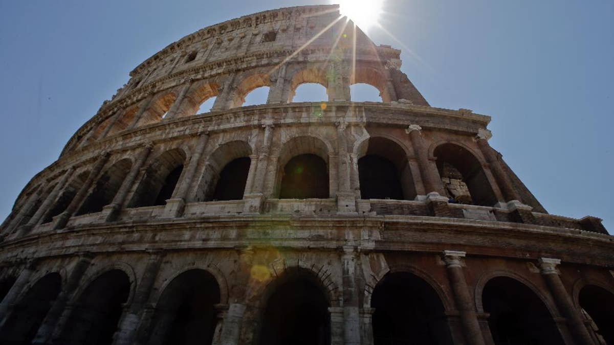 A view of the Colosseum in Rome