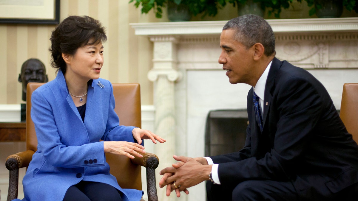 President Barack Obama and South Korean President Park Geun-Hye