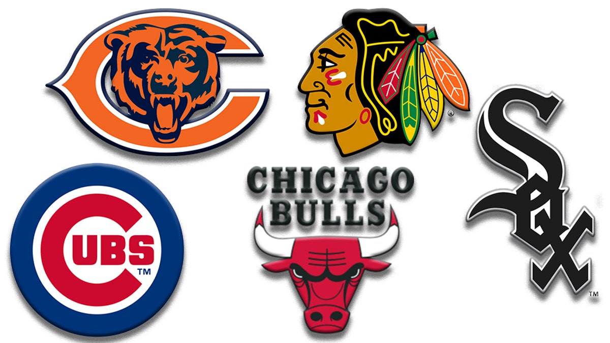 5 Chicago Professional Teams logos