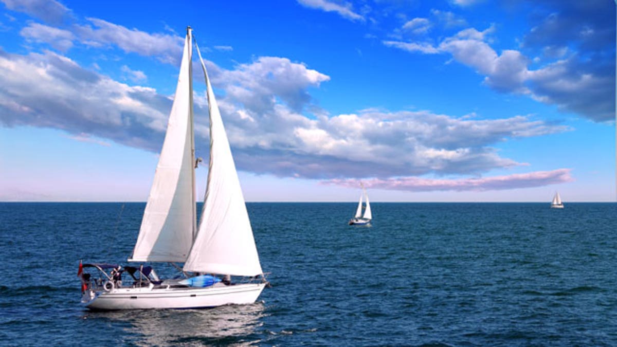 Sailboats at sea