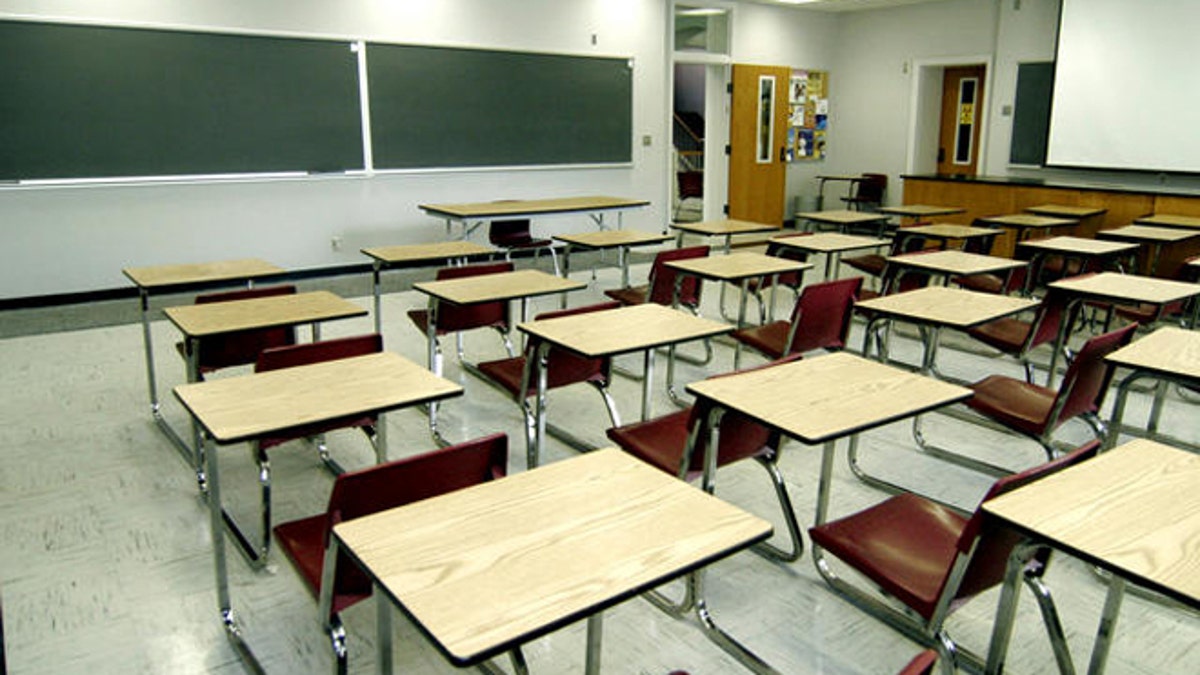 Much of Millsaps College is in transition such as this classroom photographed, Thursday, June 22, 2006, in Jackson, MIss., as they prepare to become the summer training camp for the New Orleans Saints. Classrooms such as this one in Sullivan-Harrell Hall will be equipped with projectors and tables with chairs instead of the student desks to accomodate the football players attending their specialization meetings. (AP Photo/Rogelio Solis)