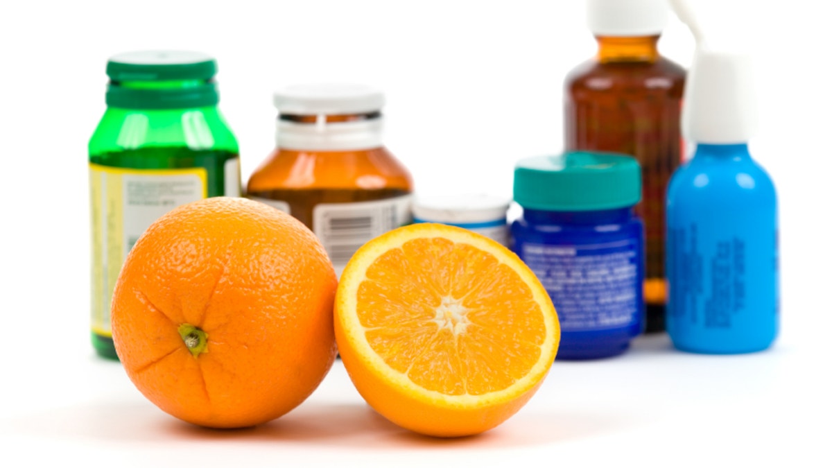 Orange and medicine