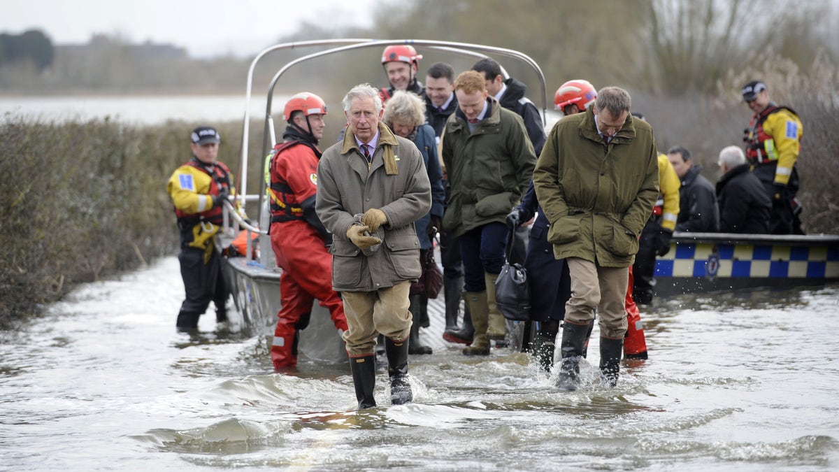 Britain Prince Charles Floods
