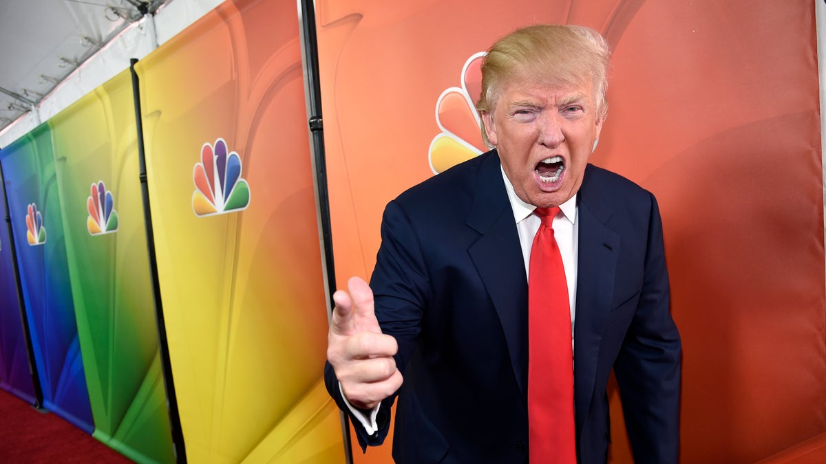 FILE - In this Jan. 16, 2015 file photo, Donald Trump, host of the television series 