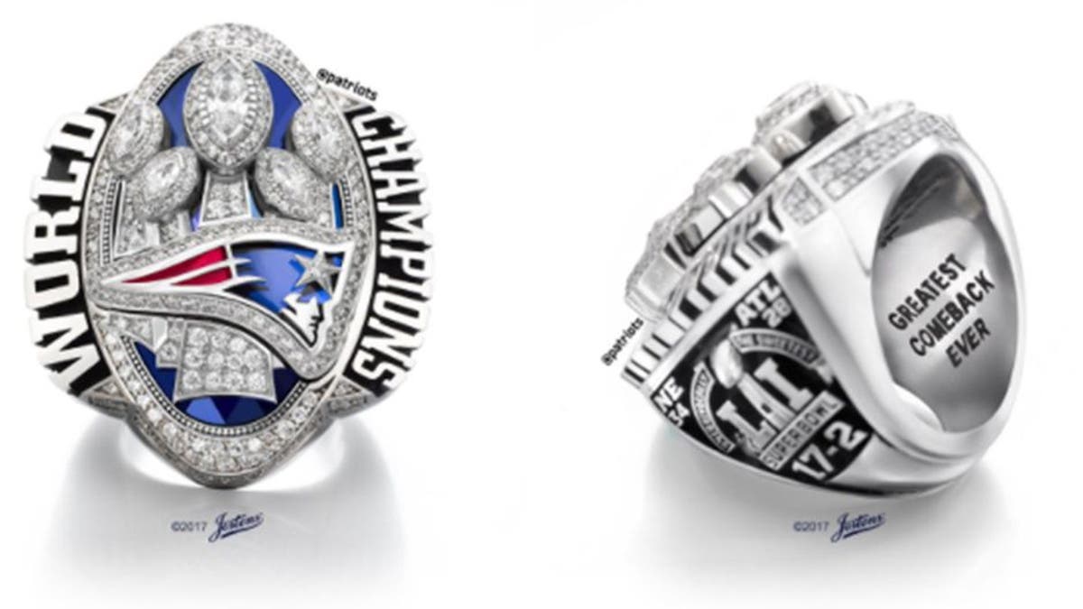 Patriots super bowl hot sale ring 2018