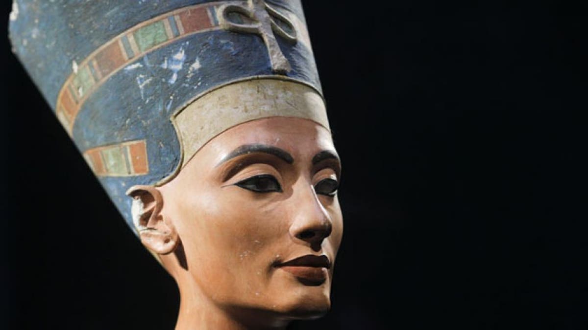 This undated photo shows a bust of ancient Egyptian Queen Nefertiti in the Neues Museum in Berlin.