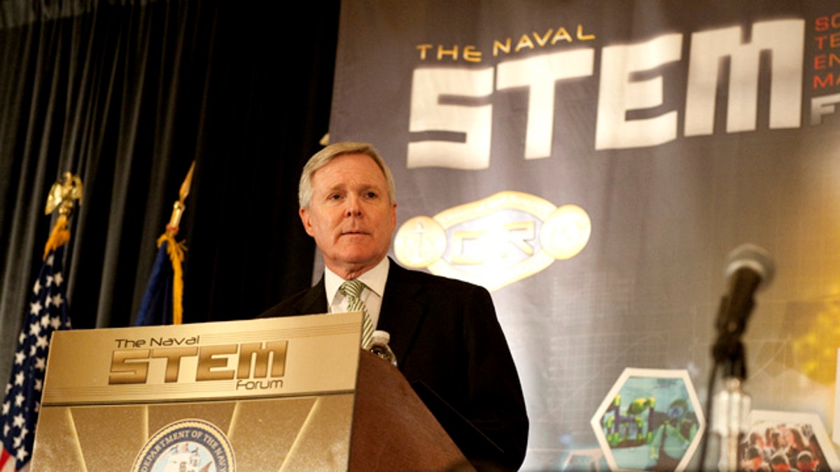 Jun. 15, 2011: Secretary of the Navy Ray Mabus presents the Navy's science, technology, engineering and mathematics (STEM) strategy at the Naval STEM Forum, hosted by the Office of Naval Research in Alexandria, Va.