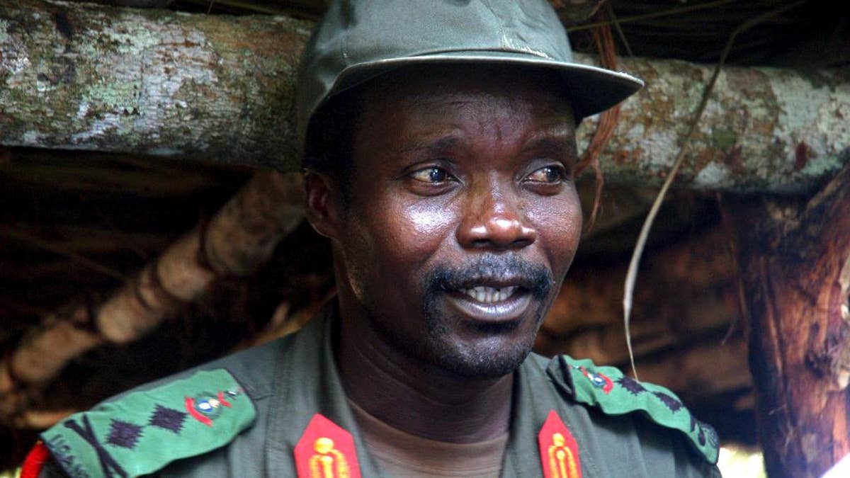 FILE - In this July 31, 2006 file photo, Joseph Kony, leader of the Lord's Resistance Army, speaks during a meeting with a delegation of 160 officials and lawmakers from northern Uganda. Uganda's military says it has started pulling its forces from Central African Republic, where troops had been pursuing one of Africa's most notorious fugitives, Joseph Kony. (AP Photo, File)