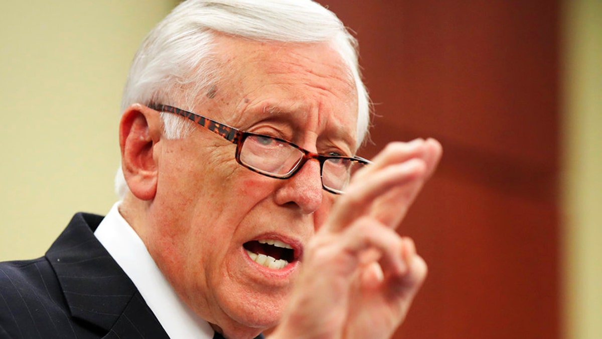 House Minority Whip Steny Hoyer, D-Md., speaks during a news conference about the tax cut on Capitol Hill in Washington, Friday, June 22, 2018. (AP Photo/Manuel Balce Ceneta)