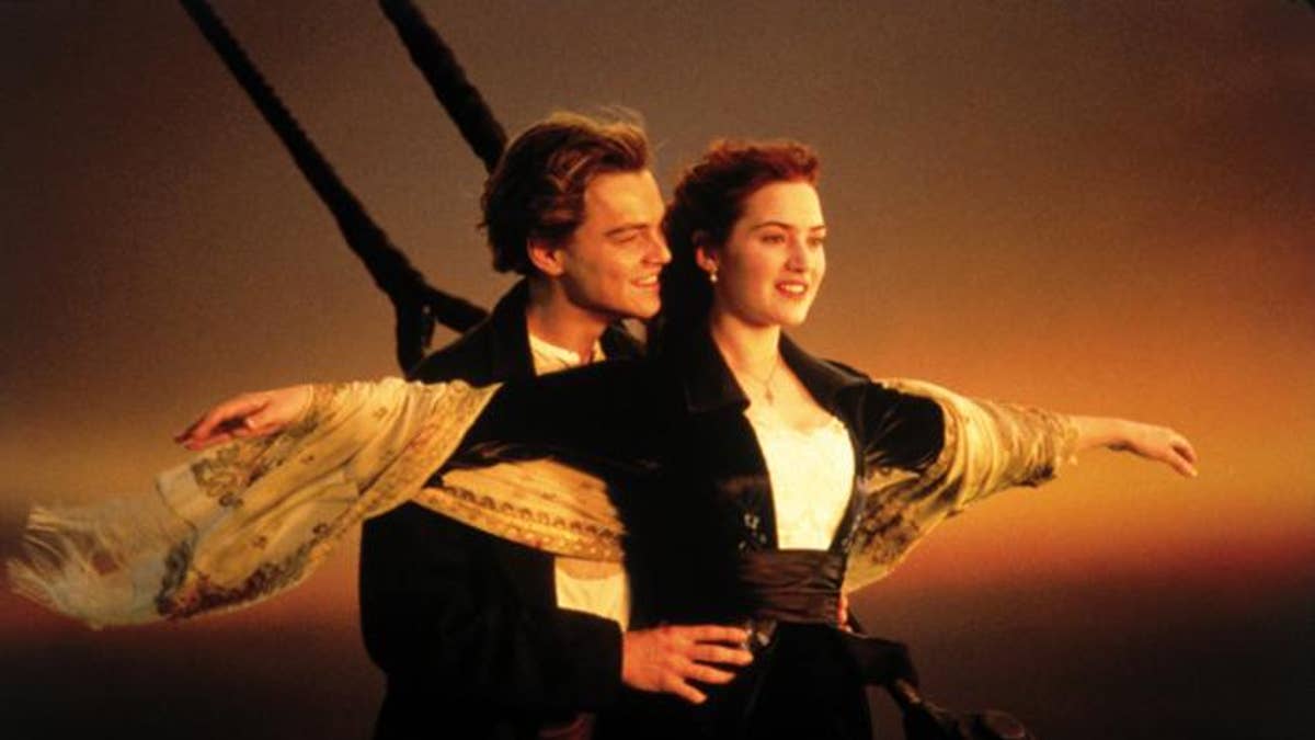 Leonardo DiCaprio and Kate Winslet in 'Titanic.'