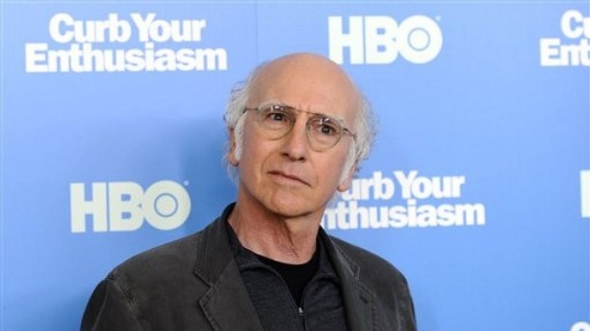 Actor Larry David attends the HBO premiere of 