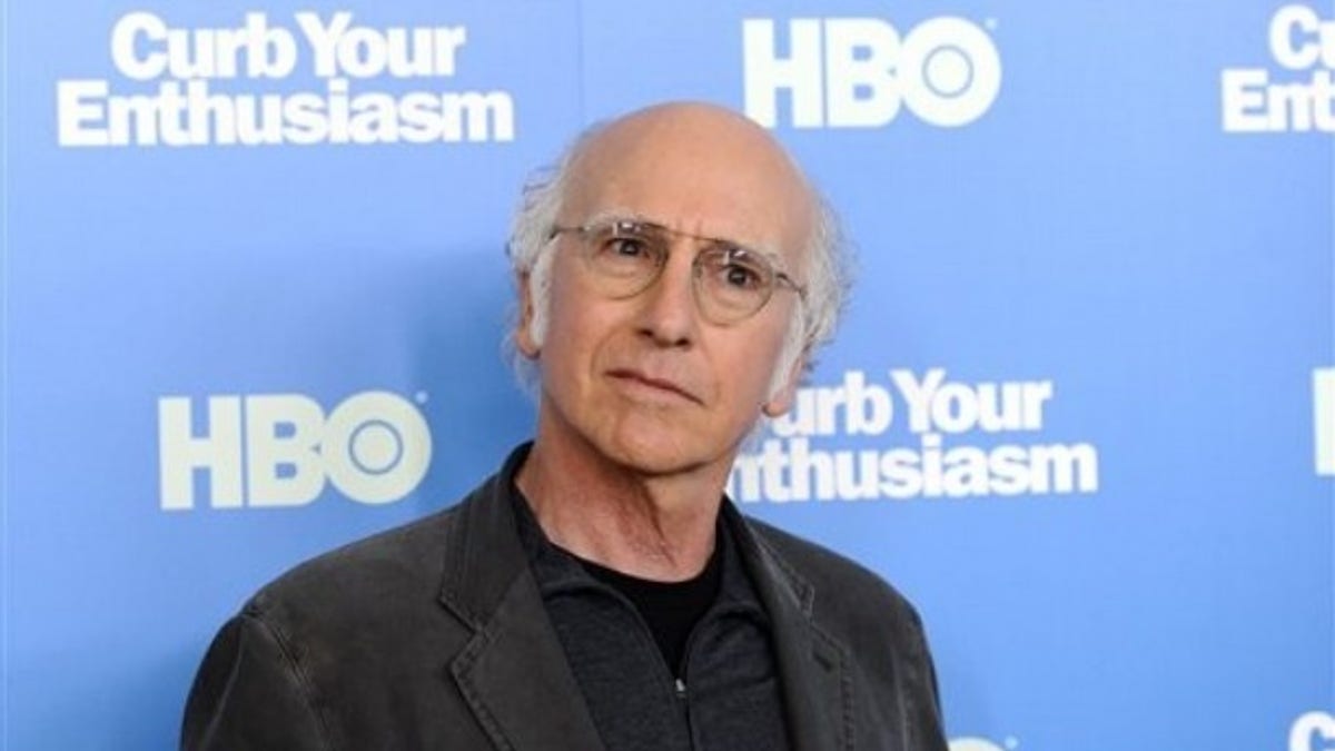 Actor Larry David attends the HBO premiere of 