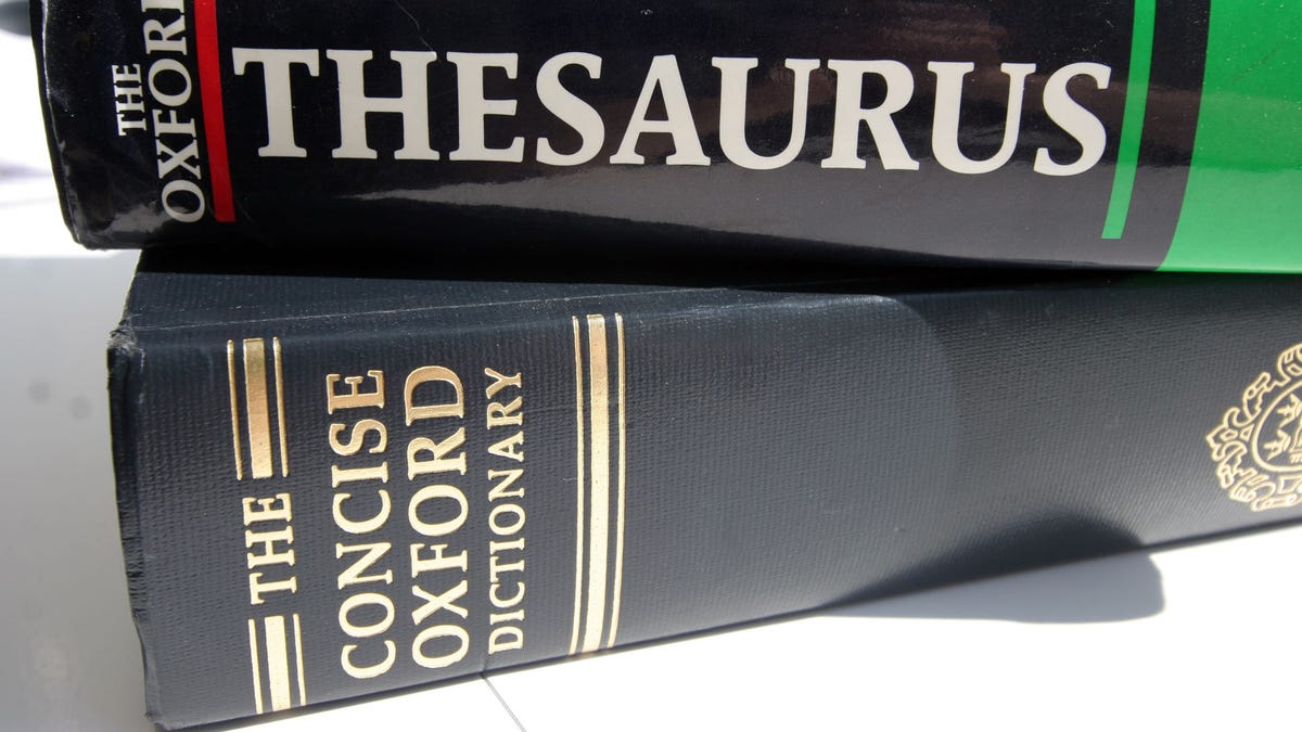 A generic picture of an English dictionary and a thesaurus. OFFPO REUTERS/Catherine Benson CRB - RTRMC69