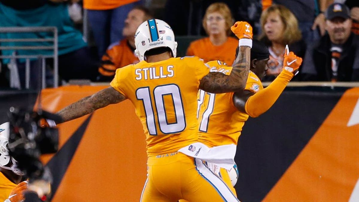 The Miami Dolphins' Color Rush uniforms are really, really bright