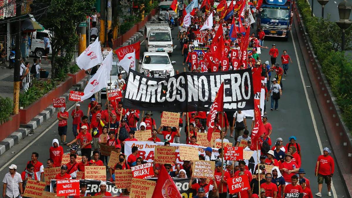 At Site Of 1986 Revolt Filipinos Protest Marcos Burial Fox News At Site Of 1986 Revolt Filipinos Protest Marcos Burial Fox News
