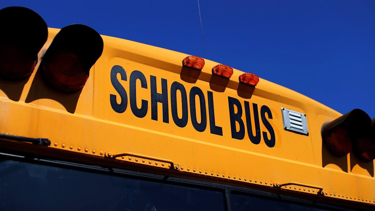 A school bus is shown in Rancho Bernardo, California May 12, 2016. REUTERS/Mike Blake - S1BETDRCBDAA