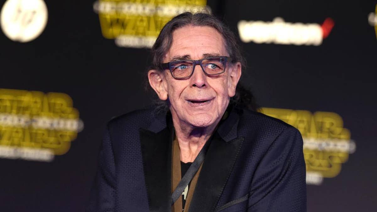 FILE - In this Dec. 14, 2015, file photo, Peter Mayhew arrives at the world premiere of 