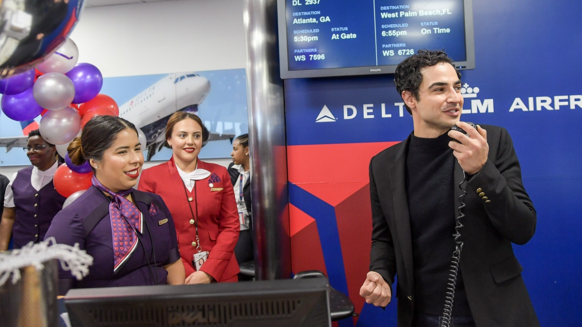 Designer Zac Posen at a launch event for the uniforms last year.