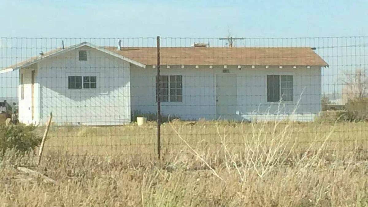 A photo of the Lake Los Angeles home where Hubbart will be living on or before July 7.