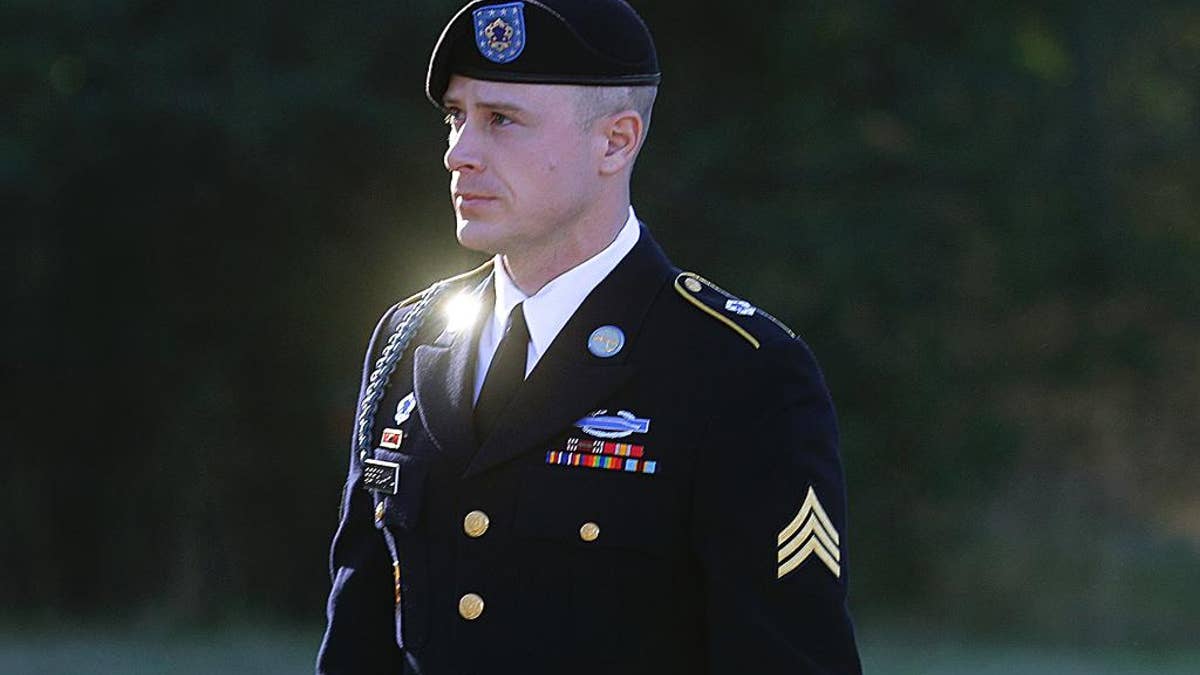 FILE - In this Jan. 12, 2016, file photo, Army Sgt. Bowe Bergdahl arrives for a pretrial hearing at Fort Bragg, N.C. A military judge could set a new timetable for the desertion case against Bergdahl at a pre-trial hearing nearly three years after the soldier's return from captivity. The judge has already scratched three previous trial dates amid delays over the exchange of classified information between prosecutors and defense lawyers. That process is expected to be a focus of a hearing on Friday, May 5, 2017, at Fort Bragg.  (AP Photo/Ted Richardson, File)