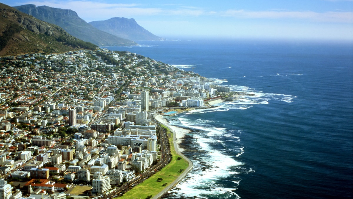 Aerial view of Cape Town, South Africa