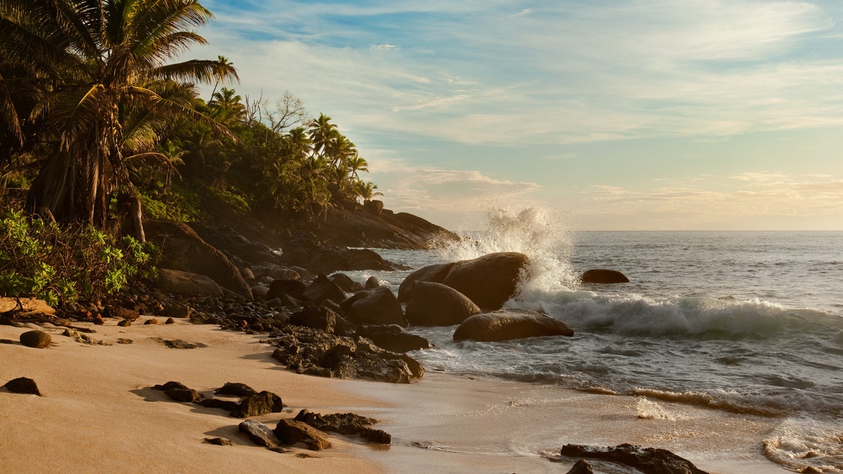 silhouette beach