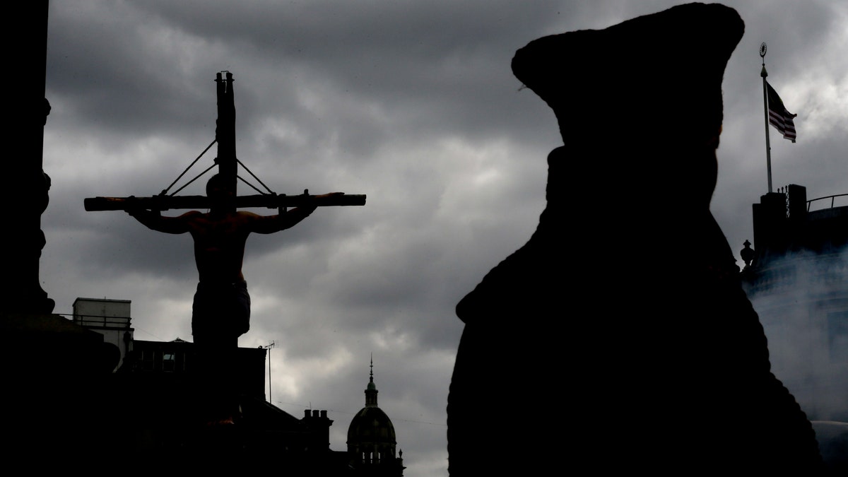 APTOPIX Britain Easter Passion of Jesus