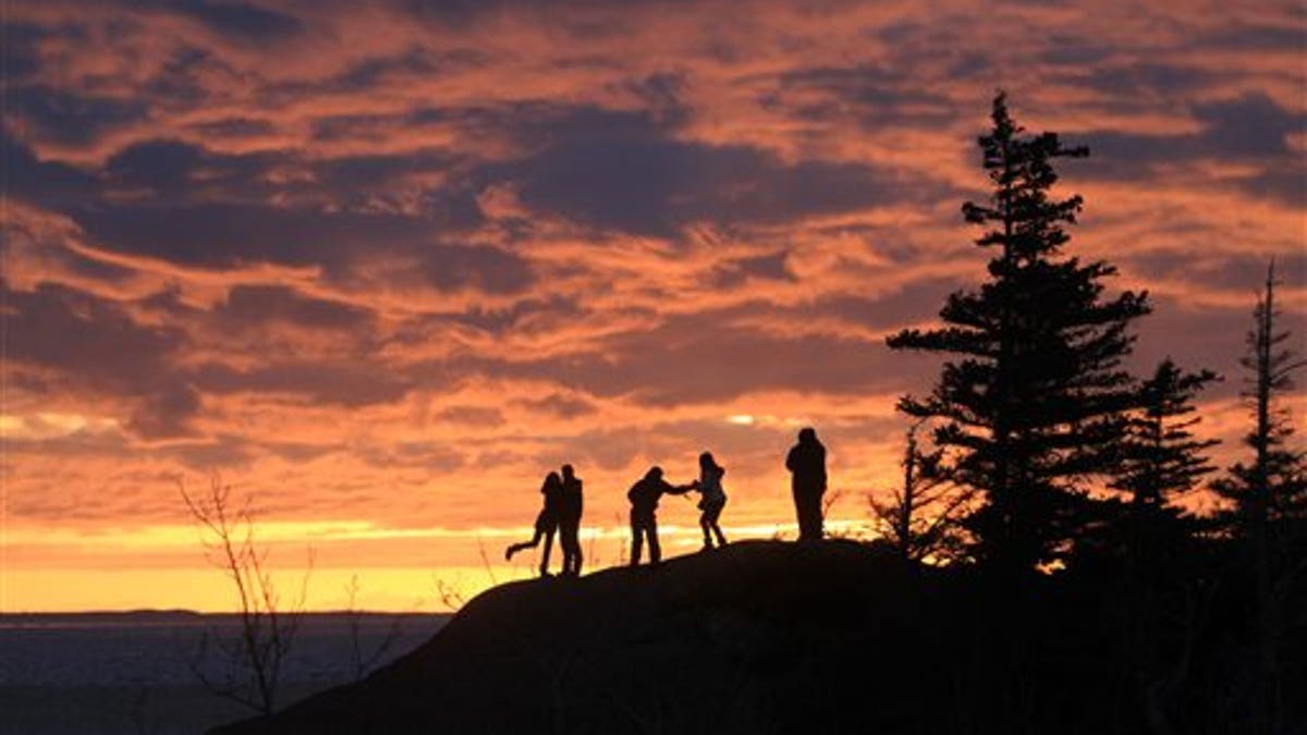 APTOPIX Anchorage Equinox Sunset
