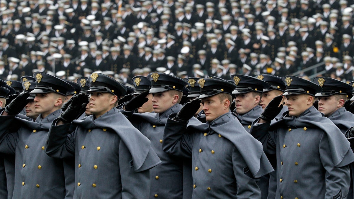 Army Cadets salute