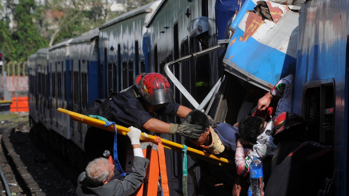 APTOPIX Argentina Train Accident